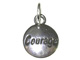 Sterling Domed Message Charm - COURAGE