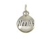 Sterling Domed Message Charm - HEALTH
