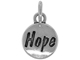 Sterling Domed Message Charm - HOPE