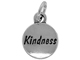 Sterling Domed Message Charm - KINDNESS