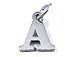 Sterling Silver Alphabet Letter Charm - A