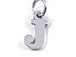 Sterling Silver Alphabet Letter Charm - J