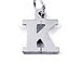 Sterling Silver Alphabet Letter Charm - K