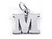 Sterling Silver Alphabet Letter Charm - M