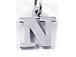 Sterling Silver Alphabet Letter Charm - N