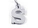 Sterling Silver Alphabet Letter Charm - S