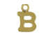 14K Gold Filled 8mm  Alpahbet Block Charm -  B