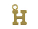 14K Gold Filled 8mm  Alpahbet Block Charm -  H