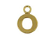 14K Gold Filled 8mm  Alpahbet Block Charm -  O