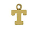 14K Gold Filled 8mm  Alpahbet Block Charm -  T