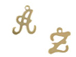 14K Gold Filled  11mm Alphabet Cursive Script Charms -  Starter Set of 200 Charms