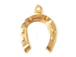 12mm  Gold-Filled Horse Shoe Charm