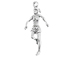 Sterling Silver Female Runner Charm 