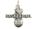 Sterling Silver I Love Basketball Charm with Jumpring