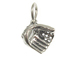 Sterling Silver Catcher' s Mitt Charm with Jumpring