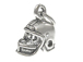 Sterling Silver Football Helmet 3D Charm with Jumpring