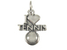 Sterling Silver I Love Tennis Charm with Jumpring