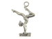 Sterling Silver Gymnast Female Balance Beam Charm with jumpring