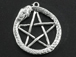 Sterling Silver Star with Snake