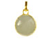 Rainbow Moonstone Faceted Gemstone Vermeil Bezel Pendant