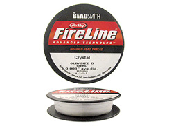 FireLine Braided Beading Thread, 6lb Test and 0.006 Thick, 15 Yard Mini Spool, Crystal Clear