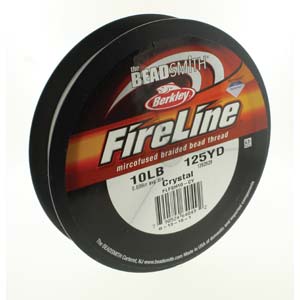 FL10CR125 - FL10CR125 FireLine 10LB Crystal-125yd Spool: Beadwholesale