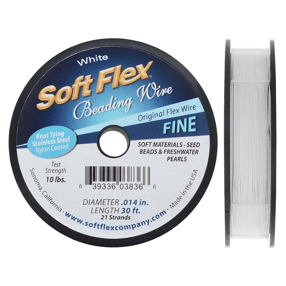 Soft Flex Wire 21 Strand .014X30' Satin Silver