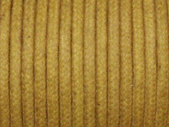 Waxed Cotton Cord 1mm Round Tan 100 Meter or 328 feets