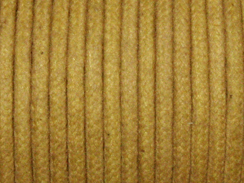 Waxed Cotton Cord 2mm Round Tan 100 Meter or 328 feets 
