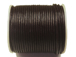 25 meters - Dark Brown 1.5mm Round Indian Leather Cord