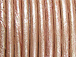 1 Yard - Baby Pink Metallic Leather 1.5mm Round Leather Cord
