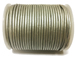 25 Meters - Silver Metallic Leather 2mm Round Leather Cord