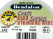 30 Feet - Beadalon 7 Strand Wire .012 inch Pink