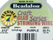 30 Feet - Beadalon 7 Strand Wire .012 inch Purple