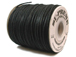0.5mm+ Round Black Waxed Cotton Cord