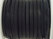 Black - 3mm Wide REALEATHER Deer Skin Lace 50 Feet Spool