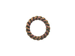 7mm Antiqued Copper Floater Ring 