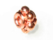 3.5x5mm Granulated Bright Copper Rondelle