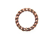 1x7mm Closed Twisted Antiqued Copper Floater