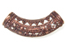 28x7.5mm Curved Filigree Antiqued Copper Slide