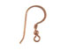 Copper Ear Wire with Coil & Ball 