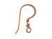 Copper Ear Wire with Coil & Ball