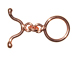 14mm Plain Round Bright Copper Toggle Clasp