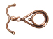 24.75x14.75mm Teardrop Antiqued Copper Toggle Clasp