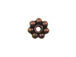 5mm Antiqued Copper Daisy Bead 