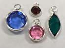 Swarovski Channel Birthstone Charms