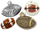 Football Beads & Charms