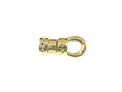 Brass Plated Leather Cord Ends for 2mm cord