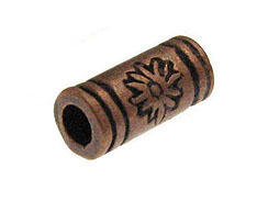 Copper Plated Brass Tube Bead 