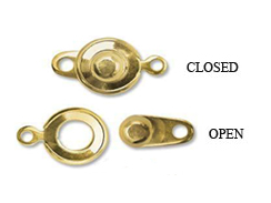 Gold Plated snap Clasps 